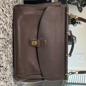 Brown Coach Brief Case